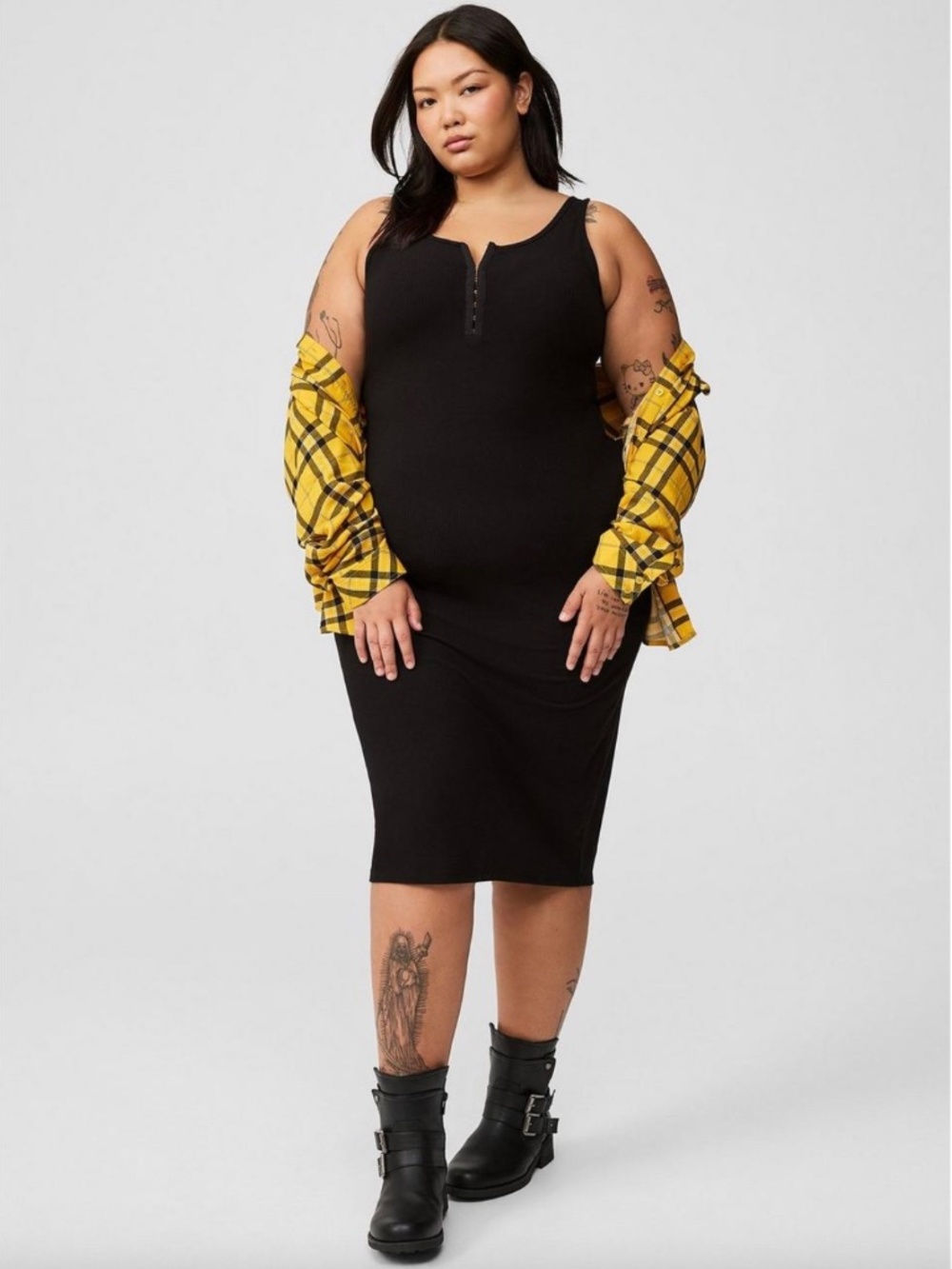Midi Super Soft Rib Hook Eye Bodycon  - NEW - NEVER WORN - NO TAGS